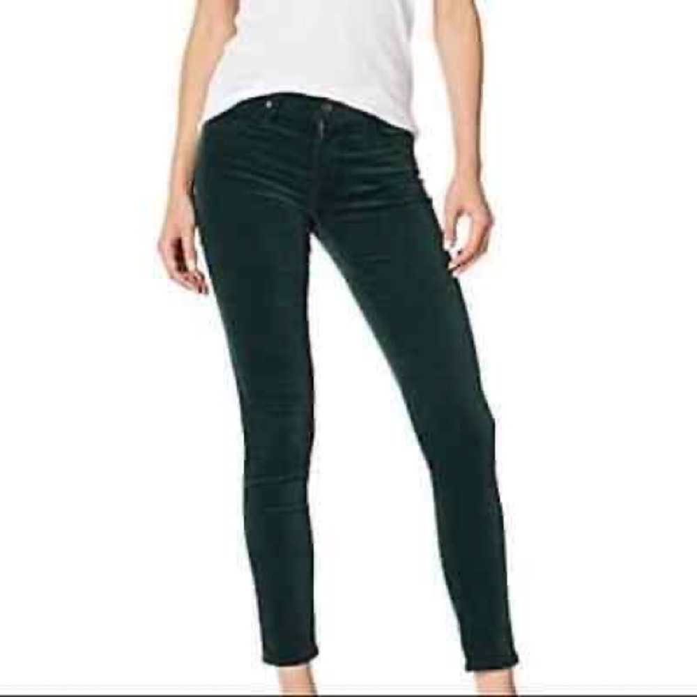 adriano goldschmied green corduroy the jegging
